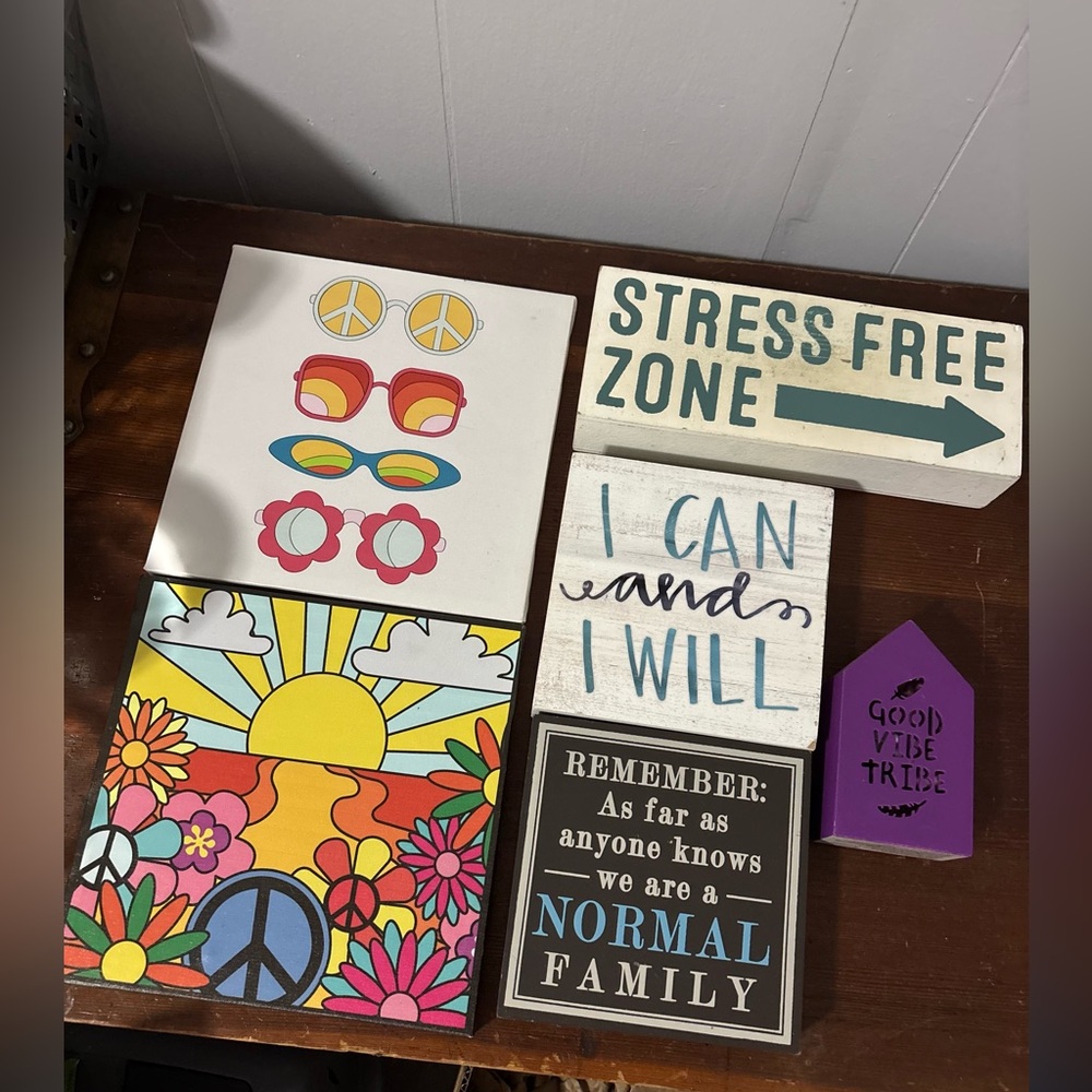 Colorful Wall Decor Set Of 6 Pieces